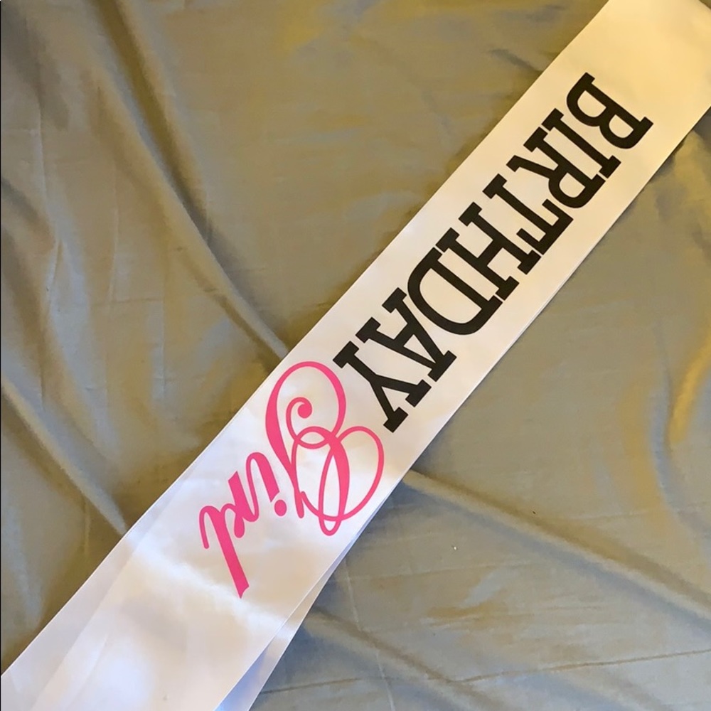 birthday sash